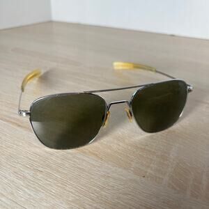 Randolph Engineering Aviator Sunglasses 5 1/2 Chrome AF-58-20